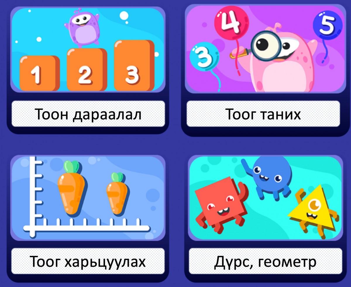 Математик, Монгол хэлний сургалт